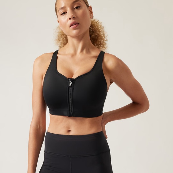 Athleta Other - Athleta‎ ADVANCE ZIP FRONT BRA Gray 32 DD